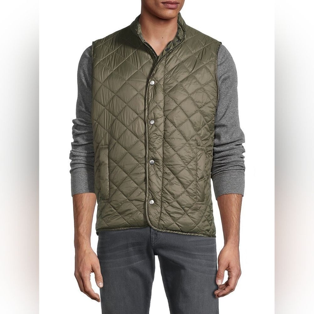 🔺️Saks Fifth Avenue Brown Quilted Puffer Sleeveless Vest Small